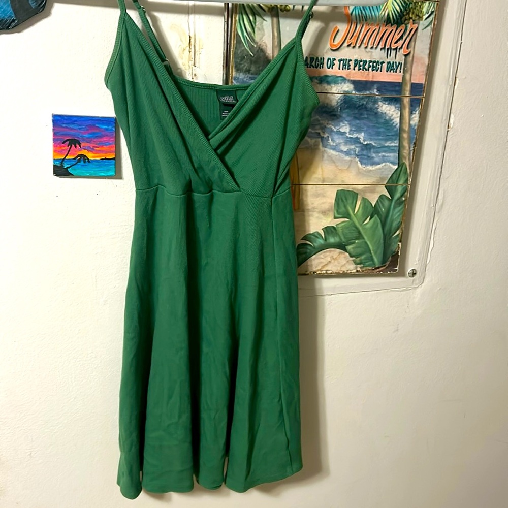 Green summer dress
